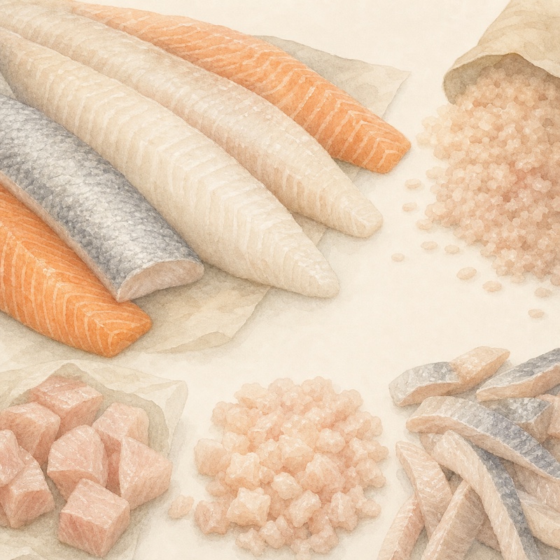 魚・魚肉を1つの器や個体に限定しない fish のイメージ