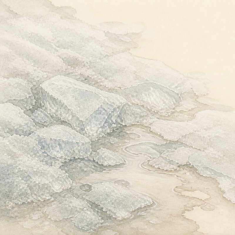 氷を1つの器や個体に限定しない ice のイメージ