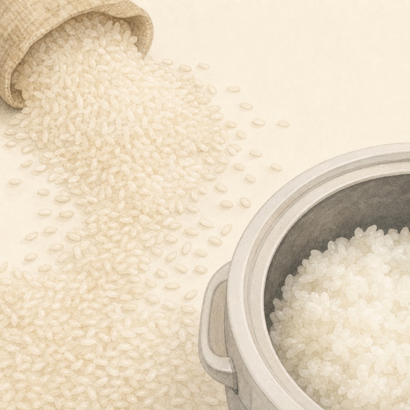 米・ご飯を1つの器や個体に限定しない rice のイメージ
